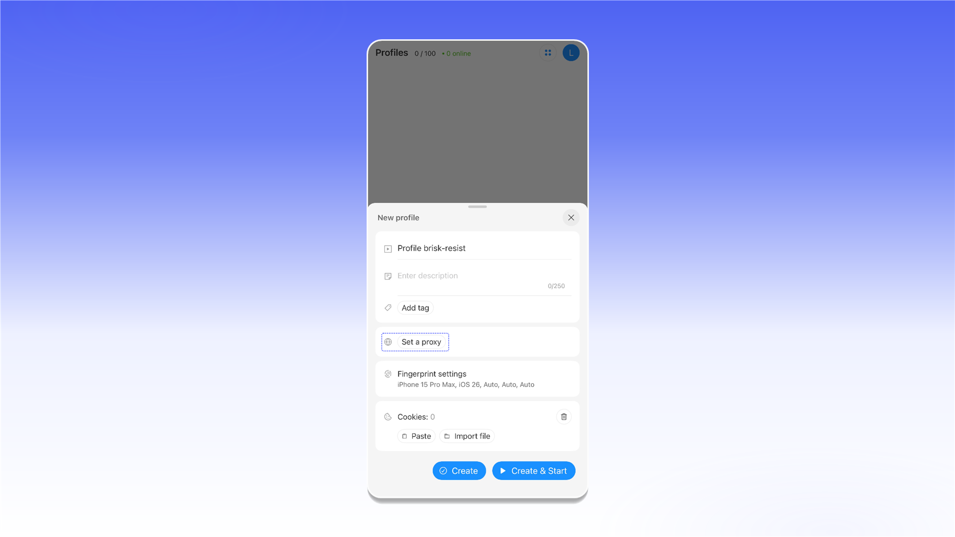 向 Octo Browser 配置文件添加代理