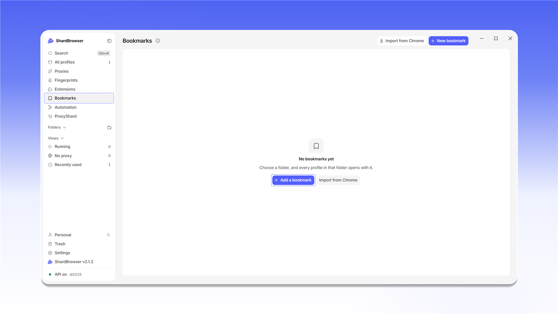 Bookmarks 页面