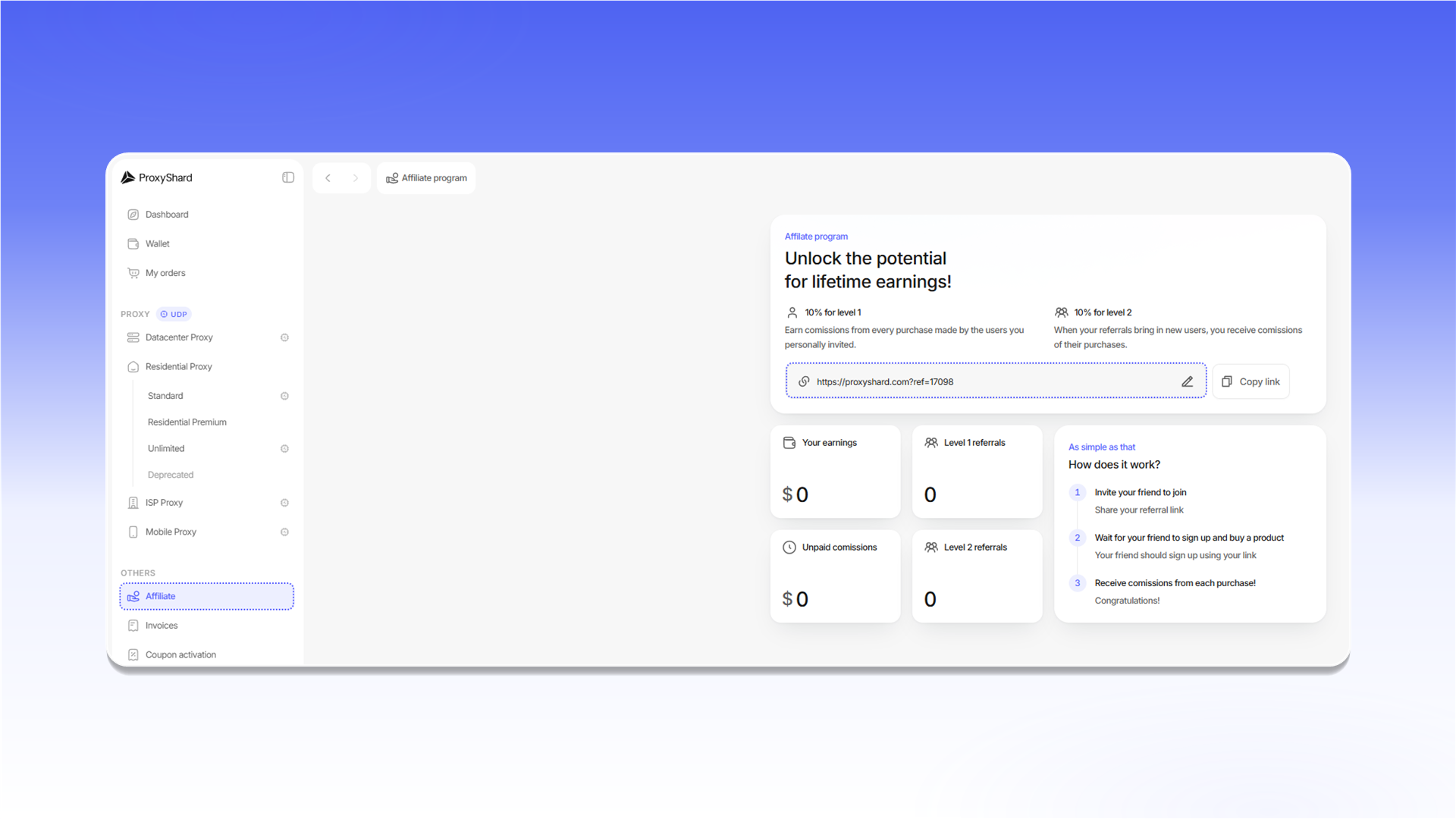 ShardX referral program