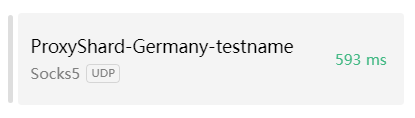 Successful proxy test in Clash for Windows