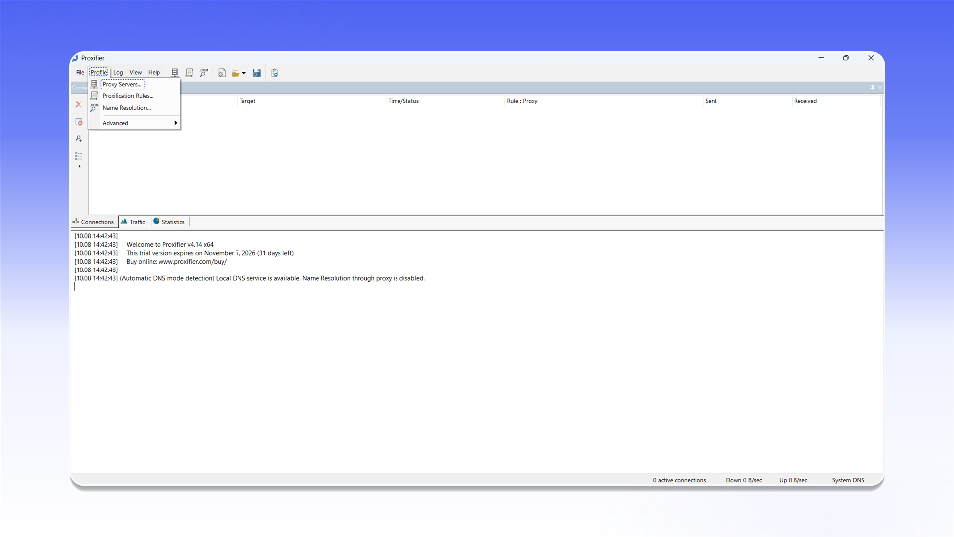Proxy Servers in Proxifier
