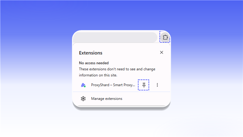 Закріплення ShardX Extension у браузері